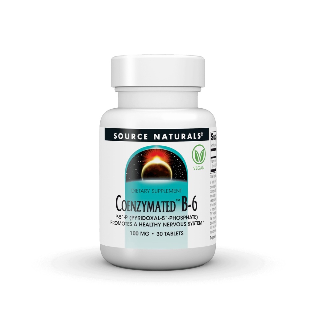 Zdroj Naturals Coenzymated B-6, P-5 '-P (PYRIDOXAL-5' -Fosfát)