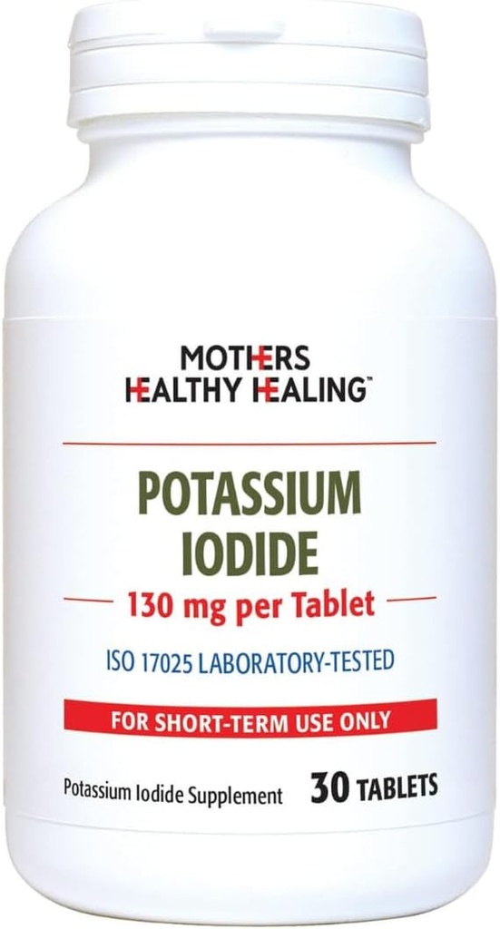Iodid draselný 130 mg KI dodatek 124; 30 tablet pro podporu štítné žlázy 124; jód - YODO Naciente