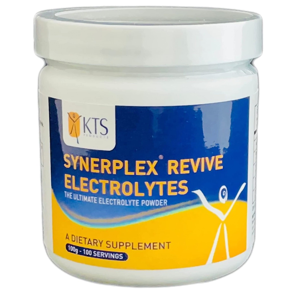 Synerplex ® Revive Electrolyte Powder je nejlepší a nejúplnější Electrolyte Formule k dispozici. Pomáhá hydratovat, detoxikovat a snížit křeče