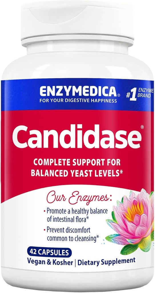 Enzymedica, Candidase, Digestivní Enzymy pro Gentle Cleansing Support, Gut Health & Digestion, 42