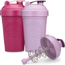 GOMOYO 20-Ounce Shaker Lahvička s Action- Rod Mixer CLAN124; Shaker Cups s Motivational Quotes CLAN124; Protein Shaker Lahvička je BPA zdarma a myčka nádobí Bezpečné 124; Malina & Lavender