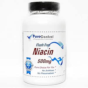 Flush Free Niacin 500mg / / 100 Kapsle / / Čisté / / podle PureControl doplňky