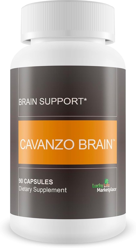 Cavanzo Brain Support - Doplněk pro podporu mozku Zlepšit zaostření paměti a funkci mozku - Paměť - Zaostření - Zaostření - Recovery - Stamina - Cavanzo Frankincense Zlepšená formulace kapslí