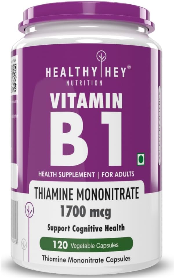 Vitamin B1 Thiamin - 120 Veg Kapsle