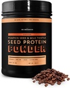 Sun Bay Organics Dýně a mléko Thistle Seed Vegan Protein Powder - 1lb Canister - Coffee Plant Powder Shake Mix - 13g Protein Blend - Soy, Dairy, Cukr, a gluten zdarma