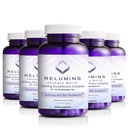 Reluminy L- Glutathione Complex 1650mg - Antioxidant Support with Alpha Lipoic Acid, NAC, L- Methionin, vitamin E, Kožní doplněk, Made in USA - 90 Vegetariánské kapsle x 5 Lahvičky