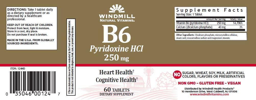 Balení po 3 WM VITAMIN B-6 250MG 60' s PT3504600124 [Zdraví a krása]