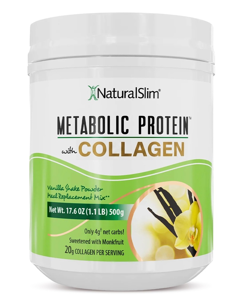 Metabolický protein prášek s kolagenem, syrovátkový protein prášek Shake, hydrolyzovaný kolagen s L- glutaminu pro metabolickou podporu, Digestion, kůže, spojky a svalovina, nízký karb strava náhrada, 17.06 oz