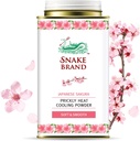 Snake Brand Pružné Tepelné Chlazení Prášek pro každodenní použití - Anti- Chafing, Teplo Rash Relief, Soft Sakura Scent (4.9 Oz / 140g)