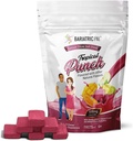 BariatricPal Sugar- bez vápníku Citrát měkké žvýkací 124; 500mg s vitaminem D & Probiotika 124; Tropický punč 124; 90 Počet (1 měsíční dodávka)