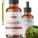 Brusinková tinktura - Organic Cranberry Extract Liquid, Alkohol - Volný bylinný dodatek - Made in USA