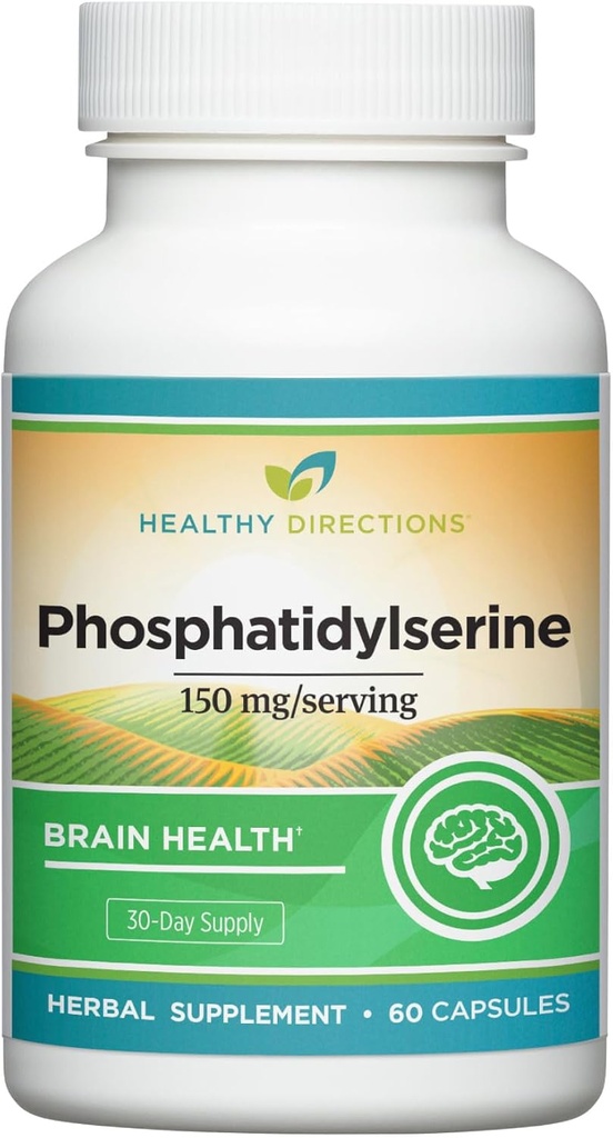 Zdravé Instrukce Fosfatidylserine dodatek - 150 mg / Serving, 60 Vegan Kapsle pro kognitivní zdraví, mozkové funkce, a zdravé paměti (30- denní dodávky)