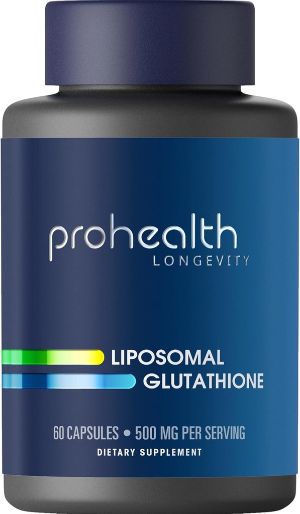 ProHealth Liposomal Glutathione, 500 mg per Serving CLAS124; Master Antioxidant CLAS124; Podporuje zdravé stárnutí, buněčné zdraví a detoxifikace CLAS124; Evidence-based & Third-Party Tested