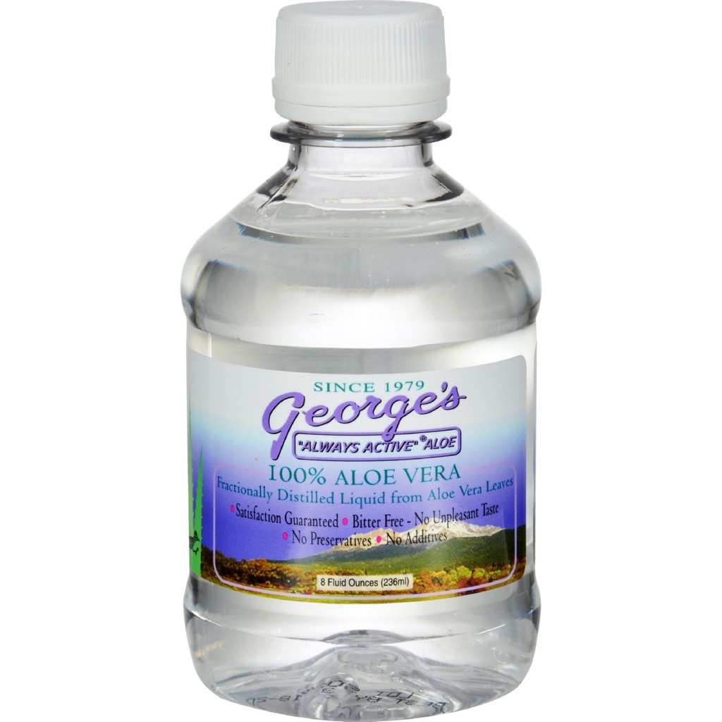 Georges Aloe Vera - 100 Procent Aloe Vera - Preservative Free - 8 fl oz (balení po 4)