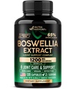 Boswellia 1200mg - Boswellia Extract 124; Turmeric Current 124; Hyaluronic Acid Current124; MSM Current124; Totéž - Joint Health & Comfort - Boswellia Serrata Current124; 65% Boswellic Acid - pro muže a ženy - Vyrobeno v USA - 120 Kapsle