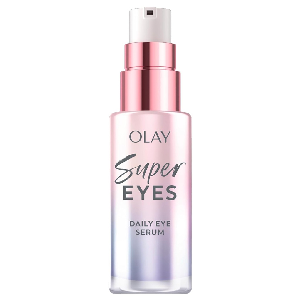 Olay Super Eye Serum - Vitamin C, Kofein, Niacinamid, Amino Peptide, Aloe Vera - Rozjasňuje tmavé kruhy, anti- vrásky, anti- stárnutí, brighting, Smooth Fine Lines, Firming, Hydrating, 0.45 Oz