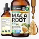 BIO KRAUTER Maca Root Liquid Drops - Maca Extract Tincture - Vegan, Sugar & Alkohol Free Extract 4 Fl.Oz.