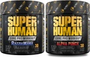 ALPHA LION Core Pre Workout Powder Bundle for Pump & Tri-Source Caffeine for Setrvalá energie, Ovoce Punch & Blue Raspberry Flavor (30 Servings Each)