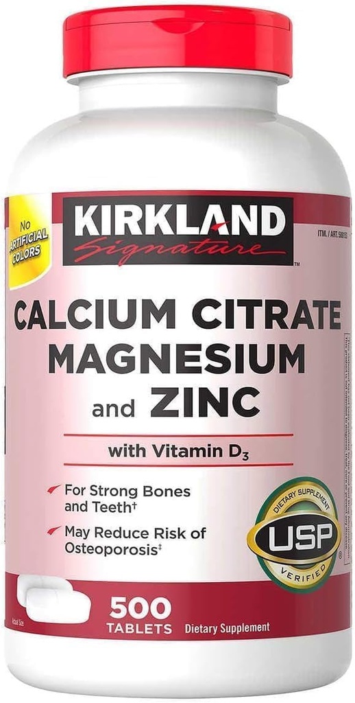 Kirkland Podpis vápník Citrát 500 mg (500 tablet)