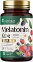 Melatonin 10 mg rychlé rozpuštění, Melatonin doplňky pro klidový spánek, přírodní spánková podpora doplněk pro dospělé, Extra síla Strawberry- ochucené tablety, bez cukru, 120 tablet, 120 denní zásobování