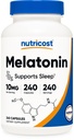 Nutricost Melatonin 10mg, 240 tobolek, Non- GMO & gluten zdarma