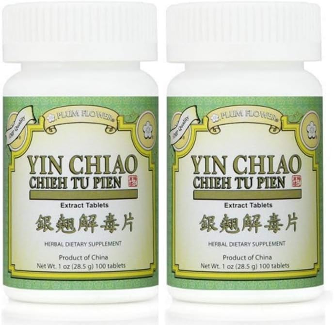 Švestková květina Yin Chiao Chieh Tu Extract, 100 tablet (2-Pack)