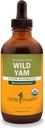 Herb Pharm Certified Organic Wild Yam Liquid Extract for Muskuloskeletální systém Support - 4 Ounce