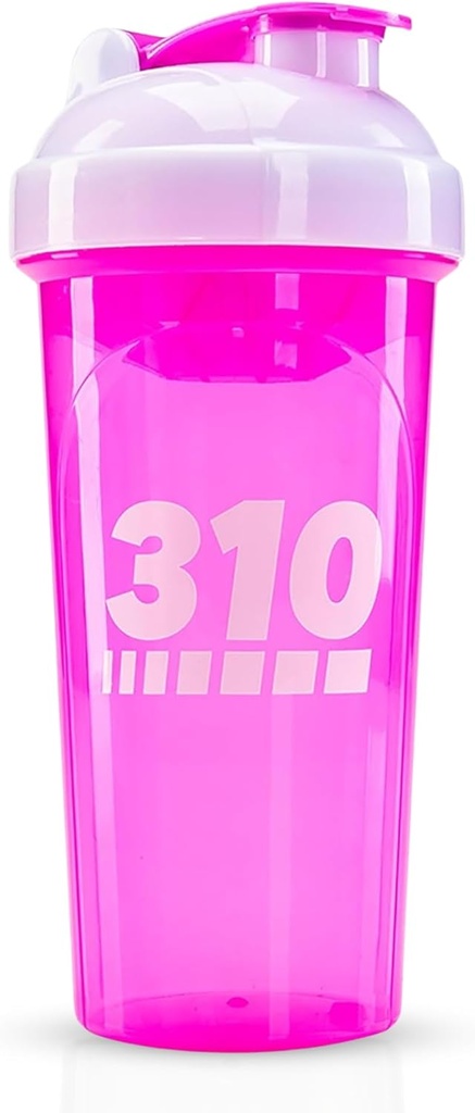 310 Nutriční protein třepačka láhev - odolný mixér láhev třepačka pro stravu náhražky proteinové pudry, Lemonade Mix, a Pre Workout - BPA-Free & Myčka nádobí Safe Mixer Cup - růžová