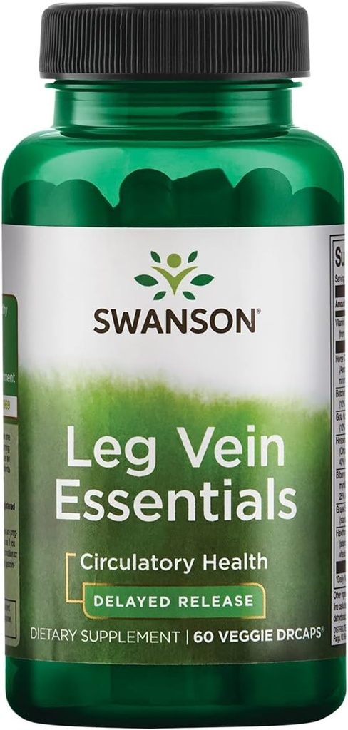 Swanson Leg Vein Essentials - Zpožděné uvolnění - 60 Veg Kapsle