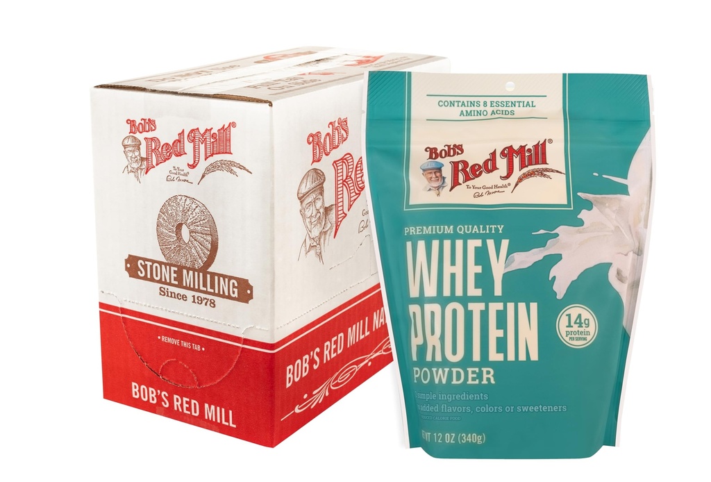 Bobův Red Mill Syrovátkový protein koncentrát, 12oz (balení po 4) - Keto Friendly, Kosher