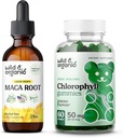 Wild & Organic Maca Root Tincture 2 fl oz & chlorofyl gumy