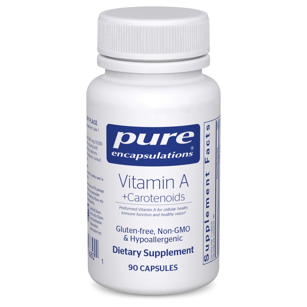 Čisté enkapsulace Vitamin A + karotenoidy (Lutein, Zeaxanthin, a Astaxanthin)