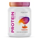 FoxyFit protein pro ni, karamel mocha syrovátka prášek s CLA a biotin pro zdravé záře (1,85 lbs)