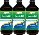 Nejlepší Naturals 100% čistý Neem Oil, 100% studená lisovaná a nerafinovaná - 16 OZ (3 láhve)