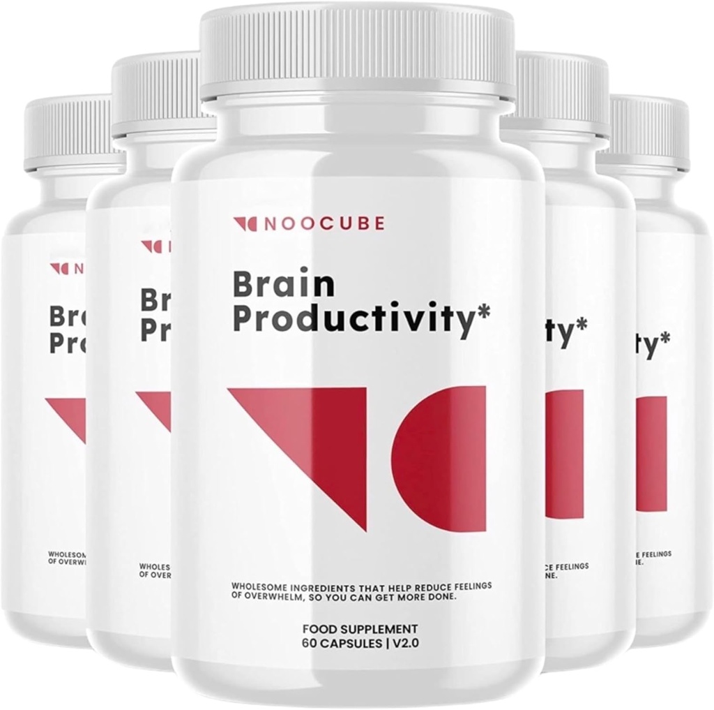 NOO- Cube Brain Productivity Pills Kognitivní Enhancer Pills, Mozková produktivita Dodatek, 300 Počet (balení 5)
