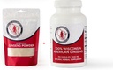 Dairyland American Ginseng Powder 4 oz and Capsules 75 ct Pack of Wisconsin Ginseng - Direct from Farmer to Consumer Ginseng