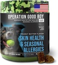 O.G.B. Operace Good Boy - SRE: Kůže / Kabát / Alergie dodatek pro zvířata v zájmovém chovu - 90 Count Soft Chews - 12.7 oz - Made Natural Ingredients - Veterán ve vlastnictví
