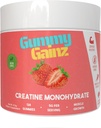 Creatine Monohydrát Žvýkačky Svalová síla Builder Získat rychlejší zotavení 5000mg pro muže & Ženy Boost Energy Pre- Cvičení Žvýkací doplněk 128ct (Pravidelné, Jahoda)
