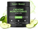 Kreatin Monohydrát - 5g Creatin Monohydrát Prášek - Advanced Creatine for Women and Men - Bulk doplňky Creatine - Delicious Fruit Punch Flavor - 10oz (40 Servings, Sour Apple)