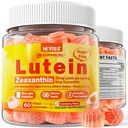 Sugar- Free Lutein Zeaxanthin Doplňky Gummies (25mg) Vitamíny A, C, E, Borůvky, Astaxanthin - Kokosový olej pro lepší absorpci - Dospělí & Teens Vision Health, Eye Strein, Suché oči - Vegan, 60Cts