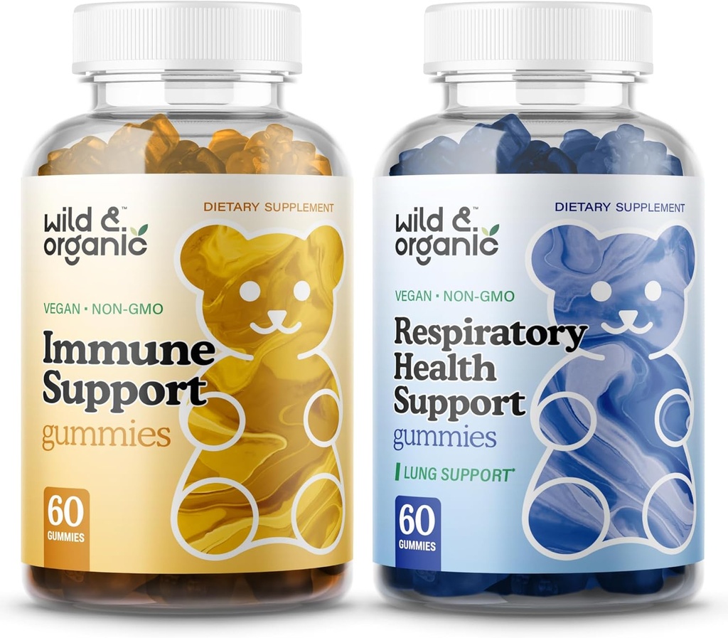 Wild & Organic Imunitate Support Gummies & Lung Detox Gummies