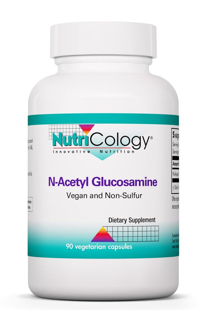 Nutricology Group N- Acetyl D- Glucosamine 500mg - NAG dodatek, společná podpora, Glucosamine Sulfát, Joint Health Formule, Motility Activator, Vegan, Non- Sulfur, Vegetarian Kapsle - 90 Počet