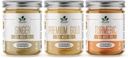 Plant based Jeff Organic Moss Gel Bundle with Turmeric, Ginger, Plain, 3x16 oz. Natural Wildcrafted Superfood, Imunity Defense and Digestive Support, Non- GMO, Vegan and Keto