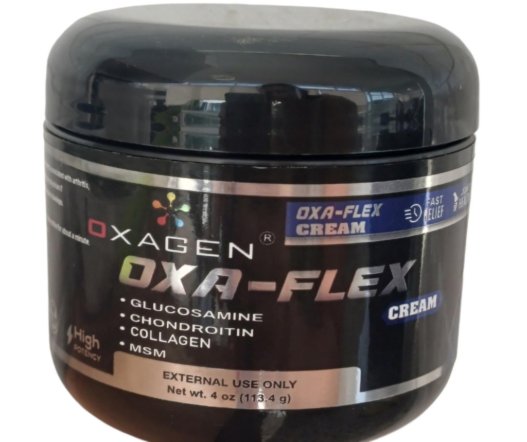 OXA-Flex Glucosamine & Chondroitin Cream s MSM & Collagen CARL 124; Přírodní krém pro muže a ženy CARL 124; Soothethe Joint, Bone & Muscle Pains, Zlepšit mobilitu, zmírnit nepohodlí a rychlost hojení - 4 Oz