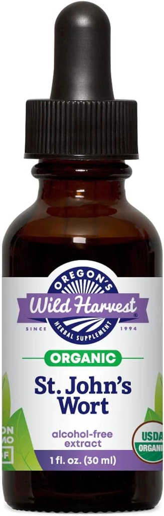 Oregon 's Wild Harvest Fresh Organic St John' s Wort Extract, 1 Fluid Ounce