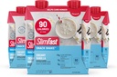 SlimFast Snack Shake, 90 Calorie Fiber Shake, Připravený k pití, Protein Drink, Creamy Vanilla, 12 Počet