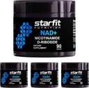 STARFIT - Nikotinamid D- Ribosid, Nikotinamid Ribosid pro podporu NAD + Úrovně, Focus and Energy Supplement, Podpora metabolismu Nicotinamid Riboside NAD Dodatek, 360 Kapsle