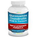 Glucosamine Chondroitin, MSM & Turmerický dietní dodatek - 248 Kapsle