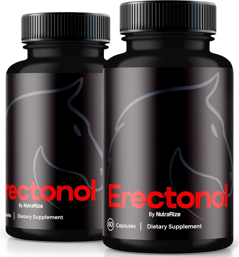 (2 Pack) Erektonol Kapsle pro muže, Erektonol Muž Dietní dodatek, Denní Formule pro muže Wellness a Peak Performance, Advanced Formule pilulky pro aktivní životní styl, Recenze (120 Kapsle)