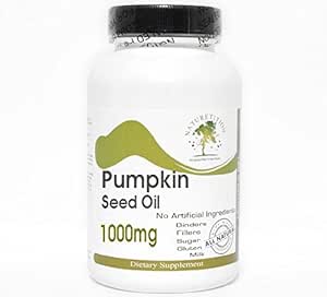 Dýňový olej 1000mg Emulgovaný suchý ~ 200 Kapsle - Žádné přísady ~ Naturetition doplňky